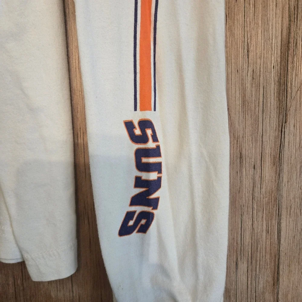 Adidas Phoenix Suns Long Sleeve Shirt Off-White PHX Graphic NBA Men's Size L